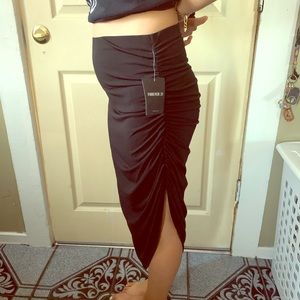 Black long skirt